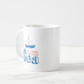 Mug Drôle Citation Nautique Voilier Dessin Vitamin Mer (Devant gauche)