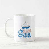Mug Drôle Citation Nautique Voilier Dessin Vitamin Mer (Gauche)