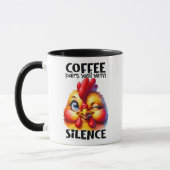 Mug Drôle Citation Poulet/Sarcastique (Gauche)