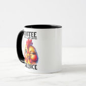 Mug Drôle Citation Poulet/Sarcastique (Devant gauche)