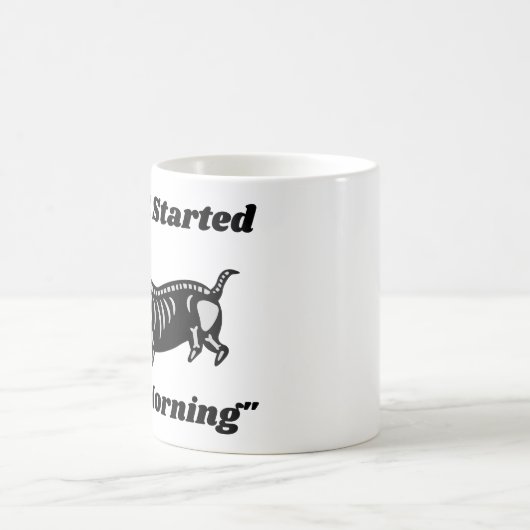 Mug Drôle Citation Vet : Il A Commencé Ce Chien Matin (Centre)