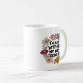 Mug Drôle Citation Vie Dit Maman Papa Parenthood (Devant droit)
