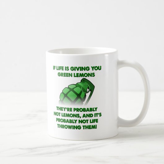 Mug Drôle Citrons Verts (Droite)