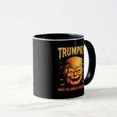 Mug Drôle Citrouille américain Trumpkin faire Hallowee (Devant droit)