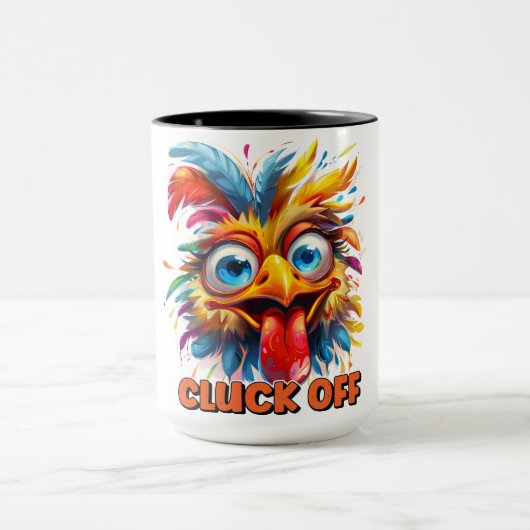 Mug Drôle Cluck Off Cote/ Poulet (Centre)