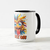 Mug Drôle Cluck Off Cote/ Poulet (Devant droit)
