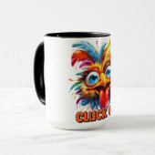 Mug Drôle Cluck Off Cote/ Poulet (Devant gauche)