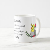 Mug Drôle Cockatiel Maman Cadeau Oiseau Amant Nom pers (Devant droit)