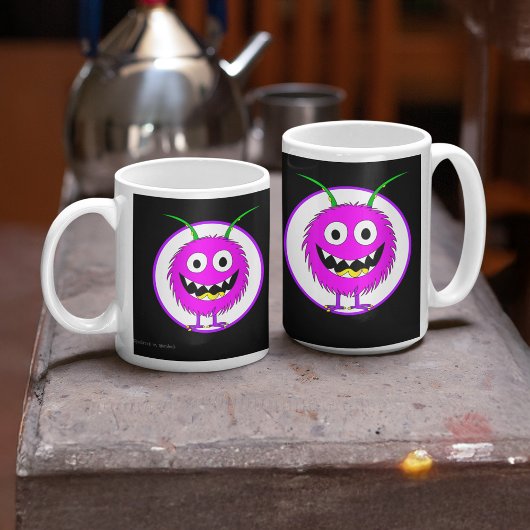 Mug Drôle, Coloré, Monstre De Dessin, Halloween