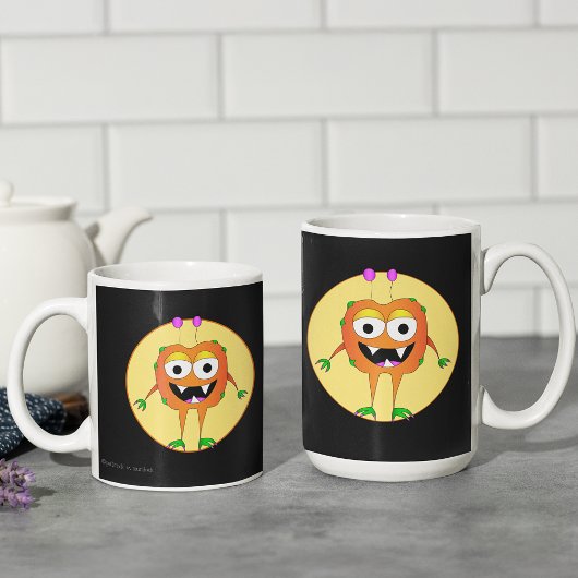 Mug Drôle, Coloré, Monstre De Dessin, Halloween