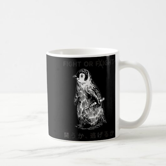 Mug Drôle combat ou de mème de vol Penguin avec coutea (Droite)