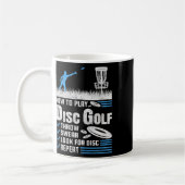 Mug Drôle Comment Jouer Au Disc Golf (Gauche)