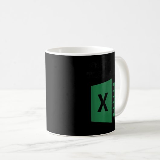 Mug Drôle Comptable Spreadsheet Freak Dans Les Feuille (Devant droit)