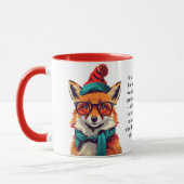 Mug Drôle Conseils De Survie De Vacances D'Un Fox (Gauche)