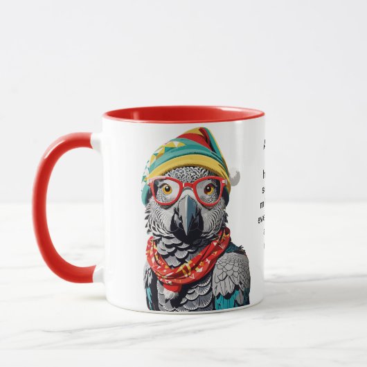 Mug Drôle Conseils De Survie De Vacances D'Une Grey Af (Gauche)