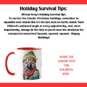 Mug Drôle Conseils De Survie De Vacances D'Une Grey Af