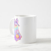 Mug Drôle Coquette Bow Ghost Citrouille Halloween Soky (Devant gauche)