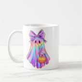 Mug Drôle Coquette Bow Ghost Citrouille Halloween Soky (Gauche)