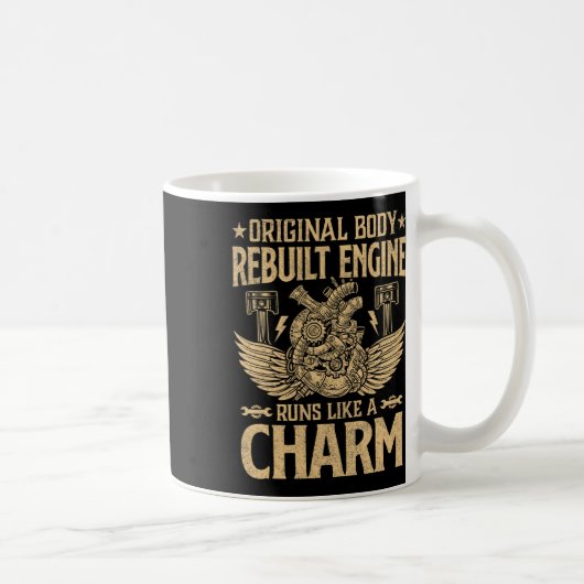 Mug Drôle Corps Original Moteur Reconstruit Fonctionne (Droite)