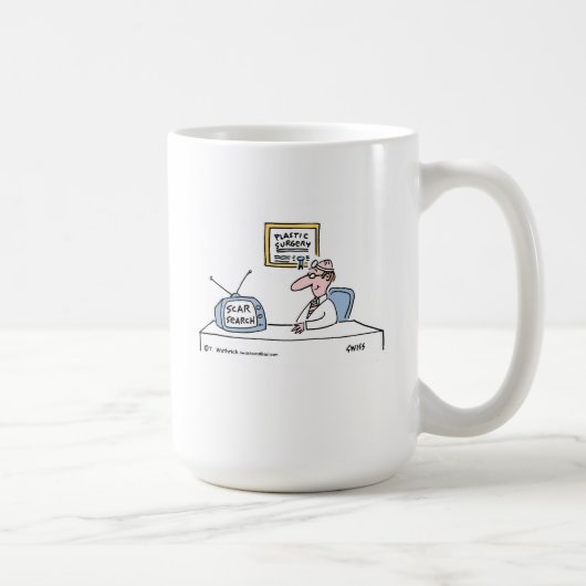 Mug Drôle Cosmétique Chirurgien Plastique Dessin (Droite)