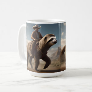 Mug Drôle Cowboy À Cheval De Fente,