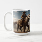 Mug Drôle Cowboy À Cheval De Fente, (Gauche)