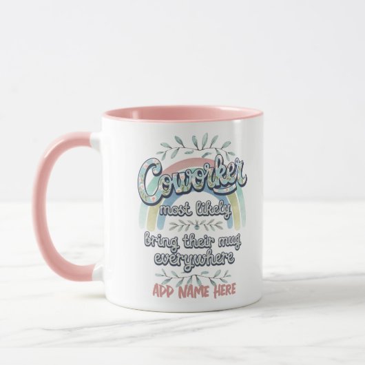 Mug Drôle Coworker Cadeaux Les Plus Probables : PERSON (Gauche)