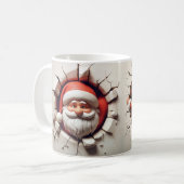 Mug Drôle Crashing Santa Claus Design (Devant gauche)