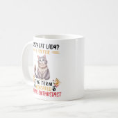 Mug Drôle Crazy Cat Lady Dit (Devant gauche)