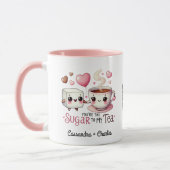 Mug Drôle Customisé Couple "Sugar to My Tea" (Gauche)