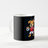 Mug Drôle Dabbing Chien Russie Soccer Jersey Russe Foo (Devant gauche)