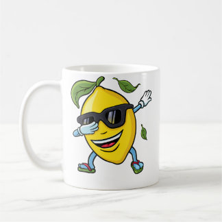 Mug Drôle Dabbing Citron Camp d'été Vacances Plage Hom