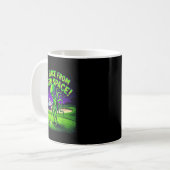 Mug Drôle d'alien de golf la tranche de l'espace (Devant gauche)