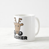 Mug drôle dash stasher moustache renne (Devant droit)