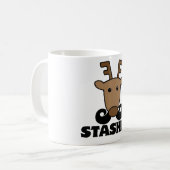 Mug drôle dash stasher moustache renne (Devant gauche)