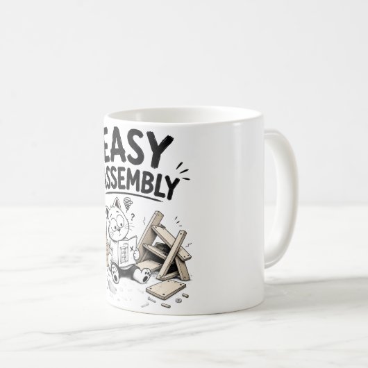 Mug drôle d'assemblage facile – Cadeau de famille (Devant droit)