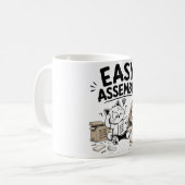 Mug drôle d'assemblage facile – Cadeau de famille (Devant gauche)