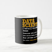 Mug Drôle Data Scientist Définition Data Engineer (Devant droit)