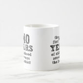 Mug drôle de 40 ans d'enfance (Centre)
