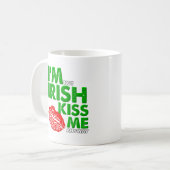 Mug drôle de baiser anti-irlandais (Devant gauche)