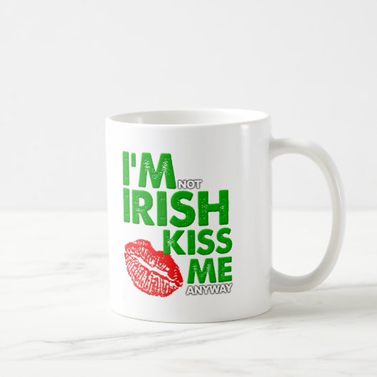 Mug drôle de baiser anti-irlandais (Droite)