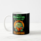 Mug Drôle de bibliothécaire enseignant Halloween monst (Gauche)