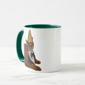 Mug Drôle de Big Floppa Anniversaire Chat Mème Double (Devant gauche)