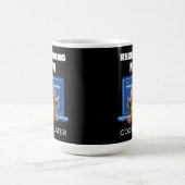 Mug Drôle de Bigfoot Programmeur Rechargeant Codage Pl (Centre)