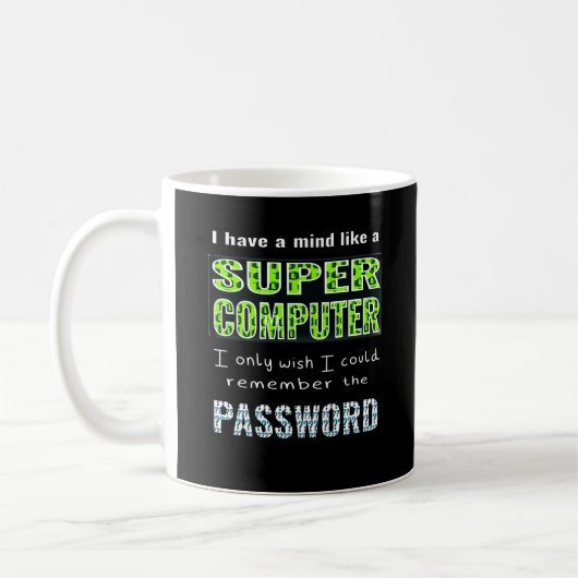 Mug drôle de blague informatique de bureau pour travai (Gauche)