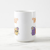 Mug Drôle de Boo Halloween blanc et orange (Centre)