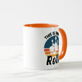 Mug Drôle de Bowling C'est Comme Ça Que Je Roule Graph (Devant droit)