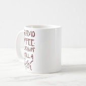 Mug Drôle de café aide, Matin sarcastique, Maman de fo (Devant gauche)