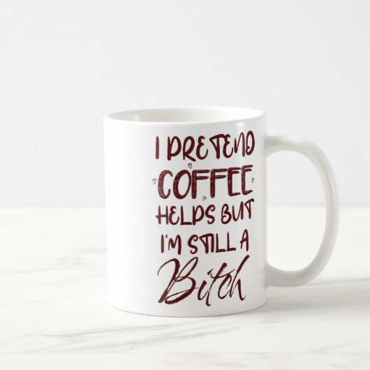 Mug Drôle de café aide, Matin sarcastique, Maman de fo (Droite)