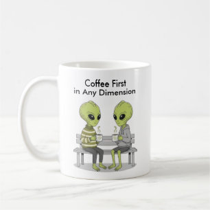 Mug Drôle de café et d'aliens
